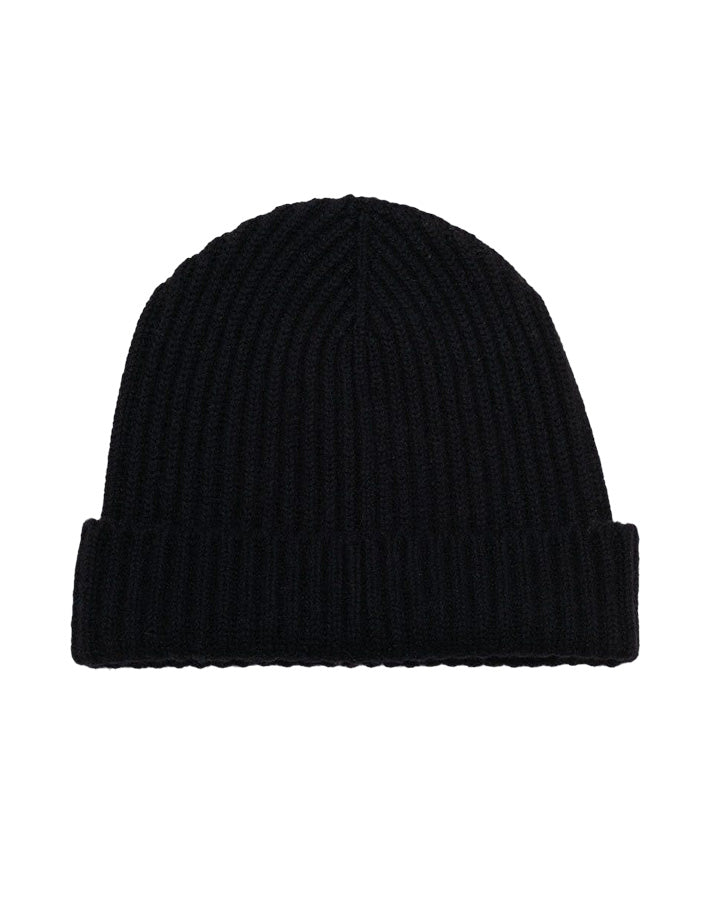 Alex beanie cashmere knitted hat - black Hats BEGGXCO