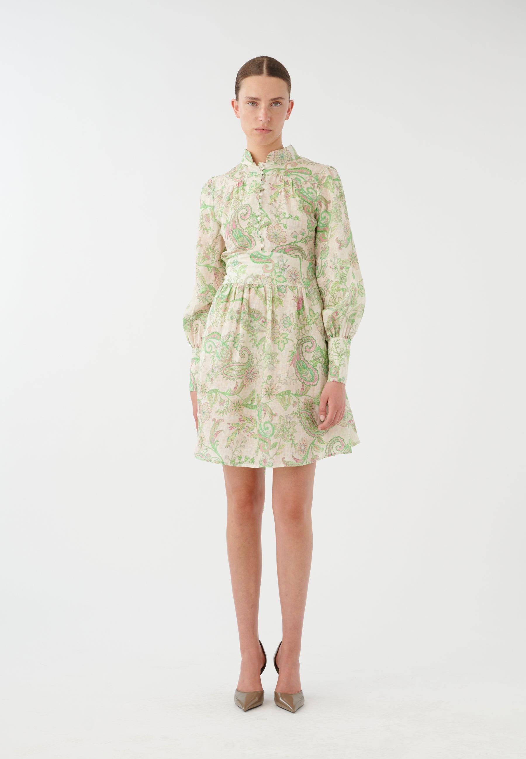 Almondi NS Linen Dress - Paisley Frog Dresses DEA KUDIBAL