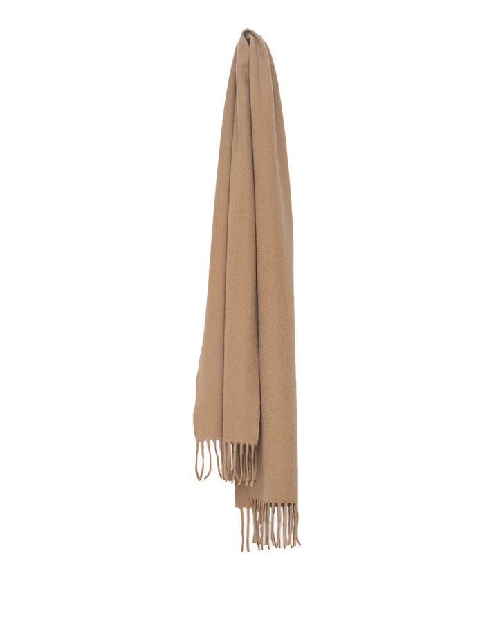 Arran solid oversized cashmere scarf - sand Scarfs BEGGXCO