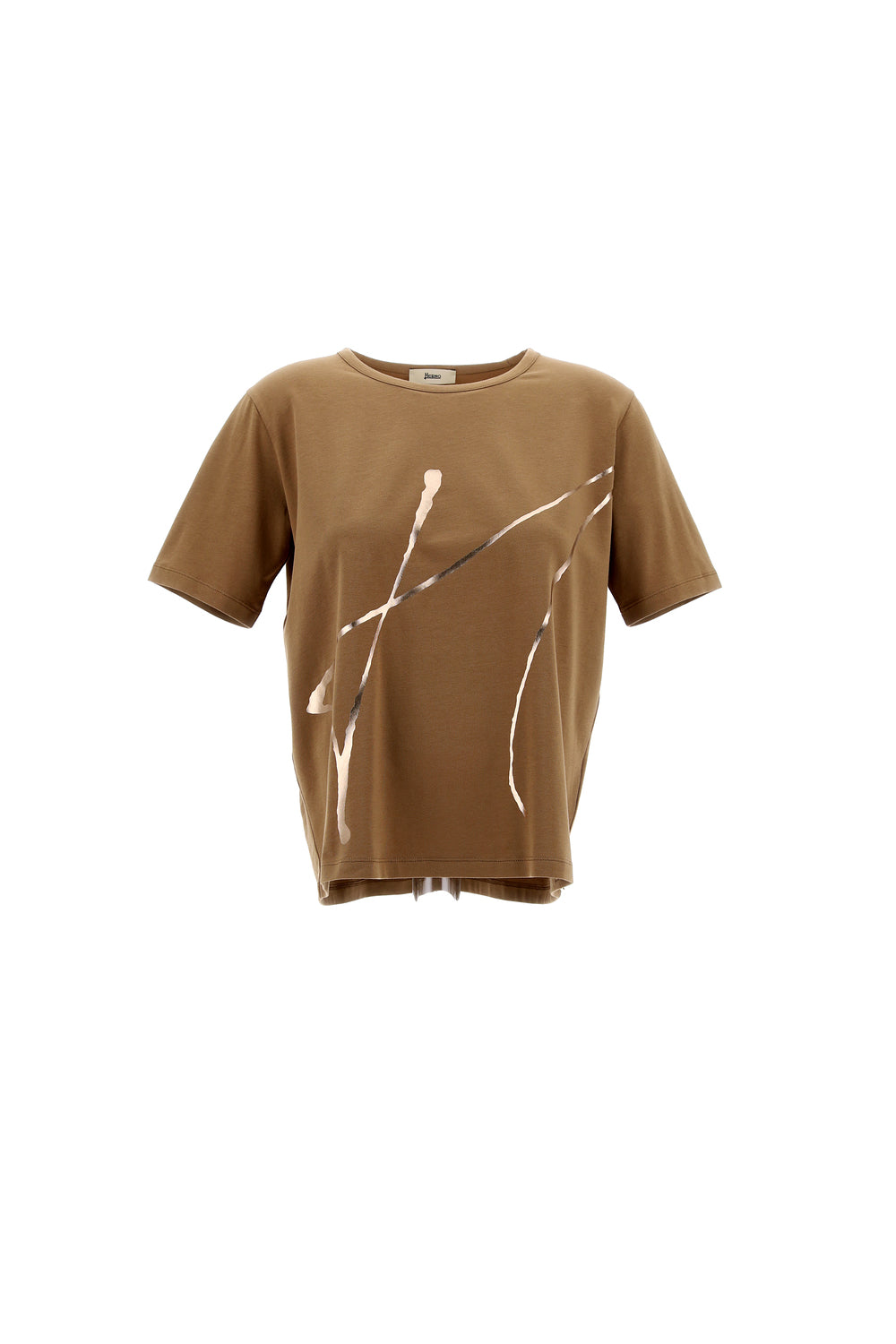 Interlock jersey t-shirt - camel HERNO