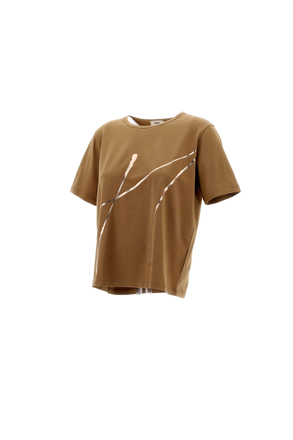 Interlock jersey t-shirt - camel HERNO