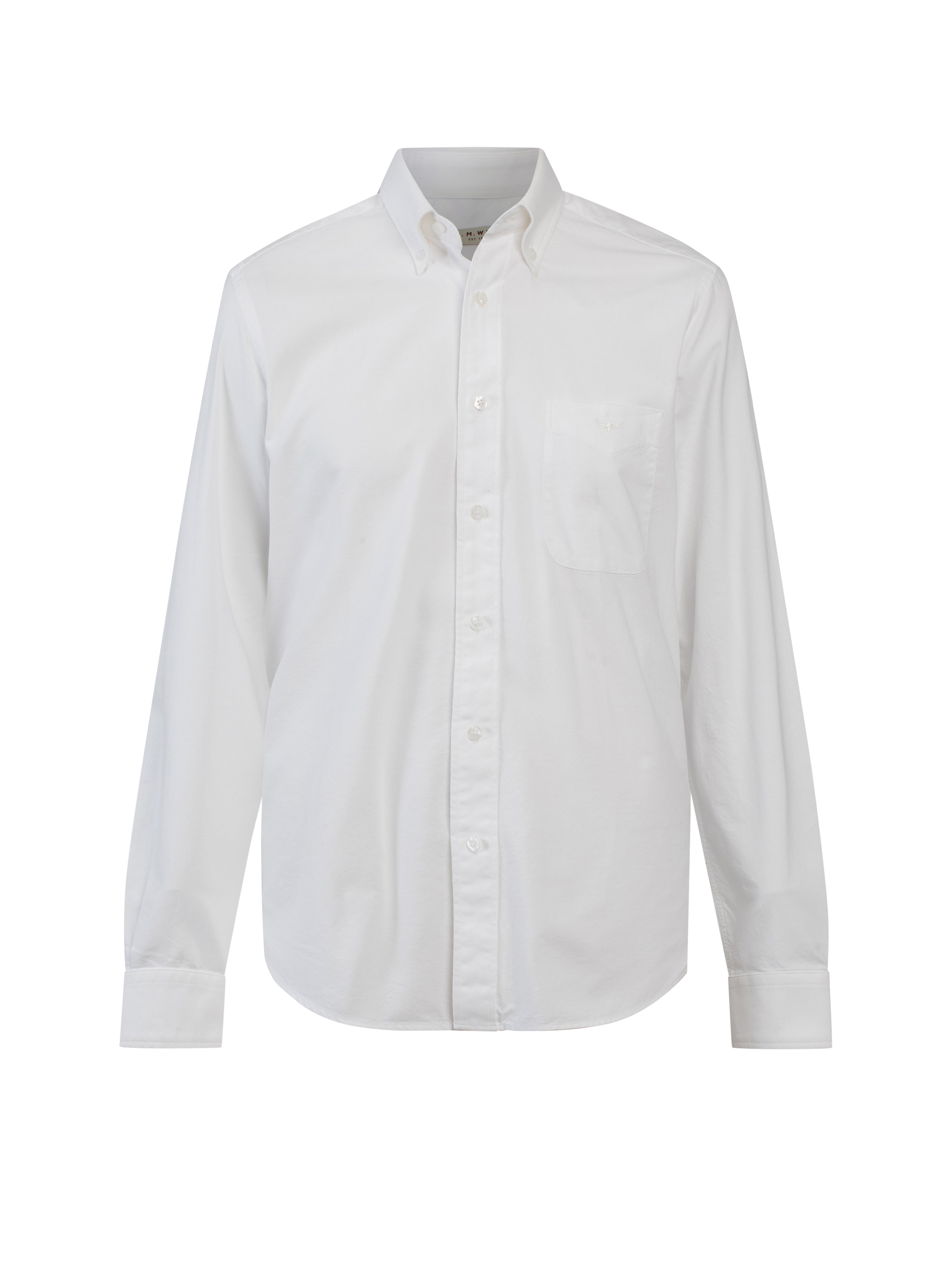 Jervis button down shirt - white Long Sleeve Shirts R.M.