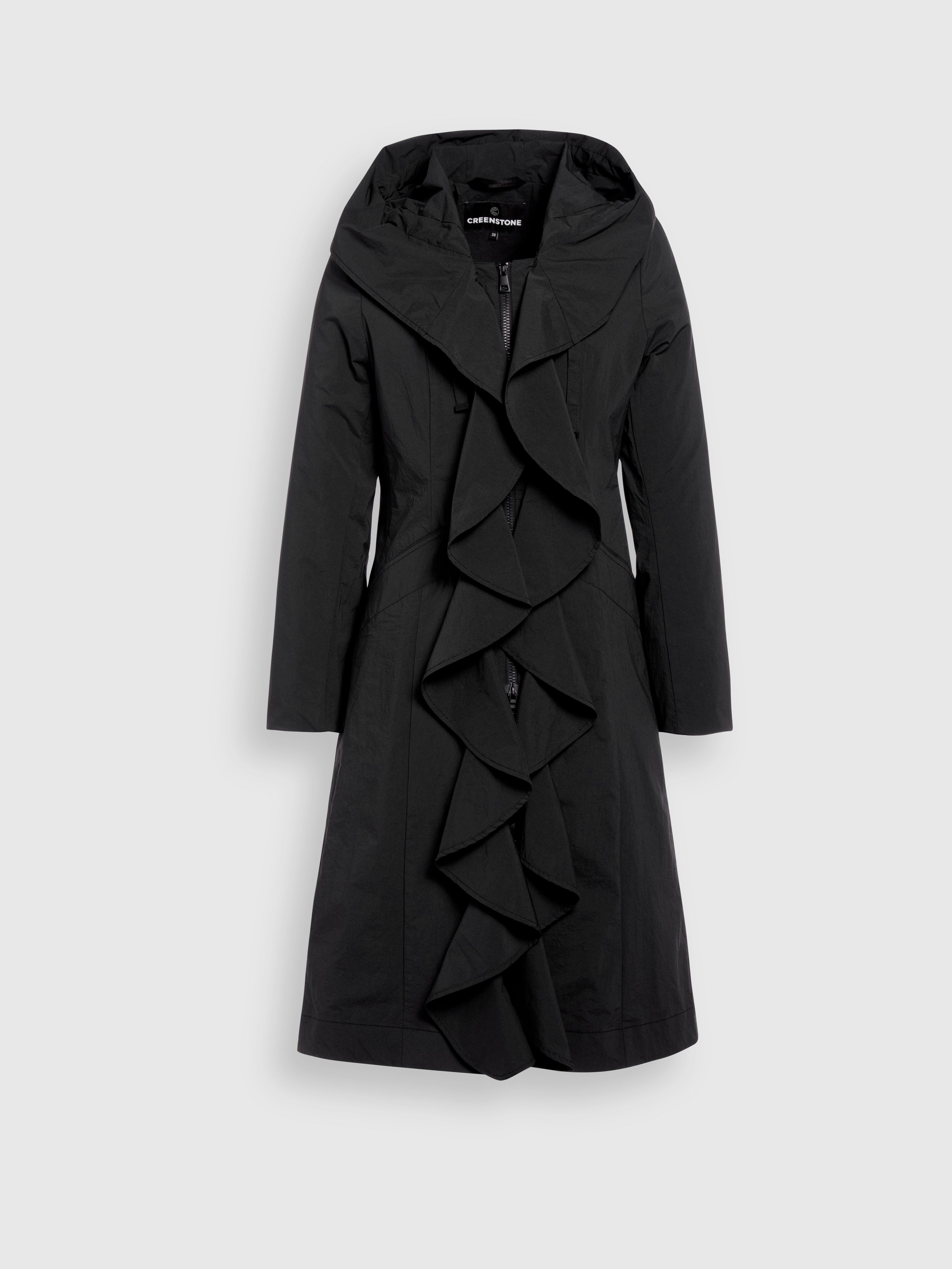 Jolene coat - black Rain Jackets CREENSTONE