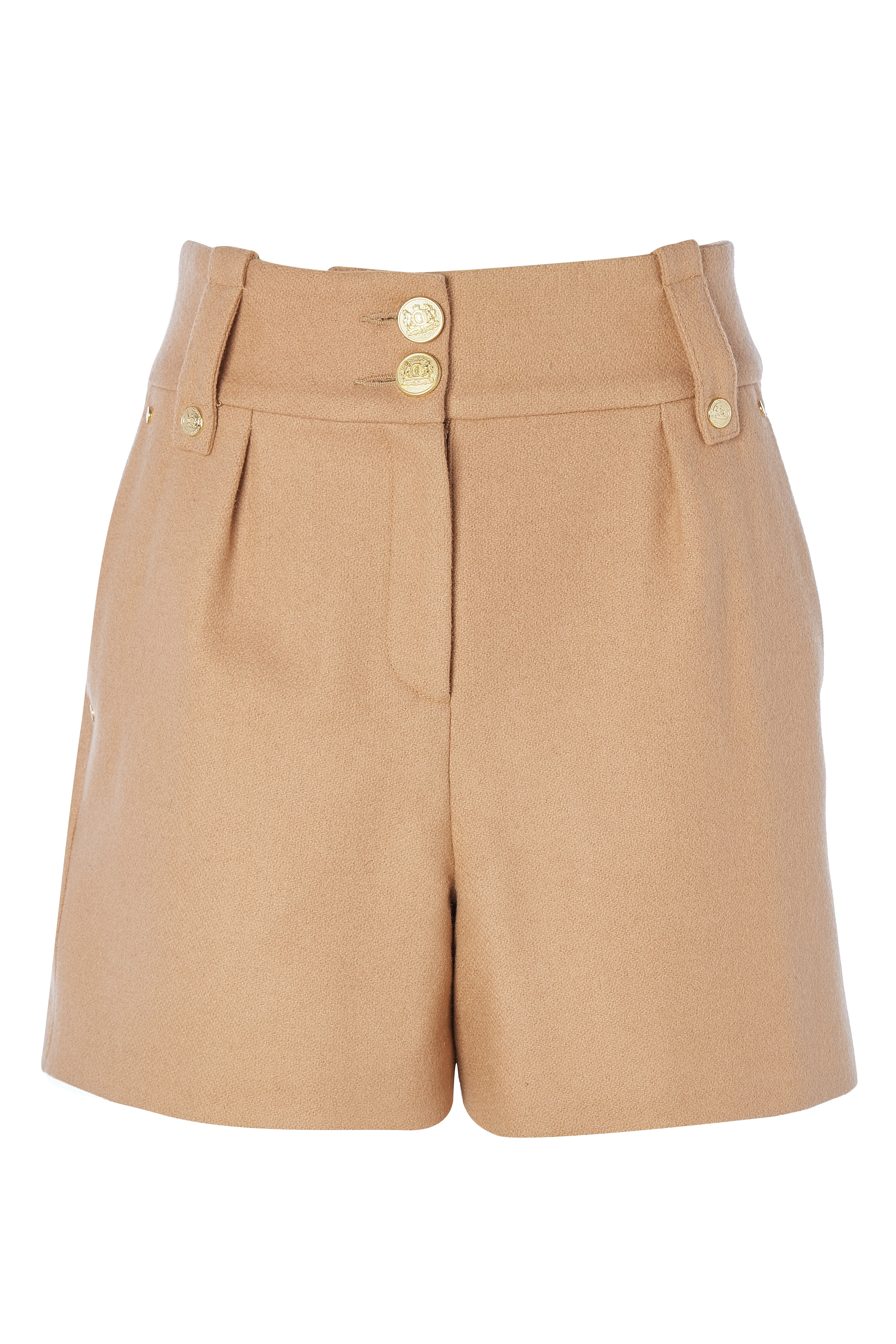 Luxe tailored short - camel Shorts HOLLAND COOPER