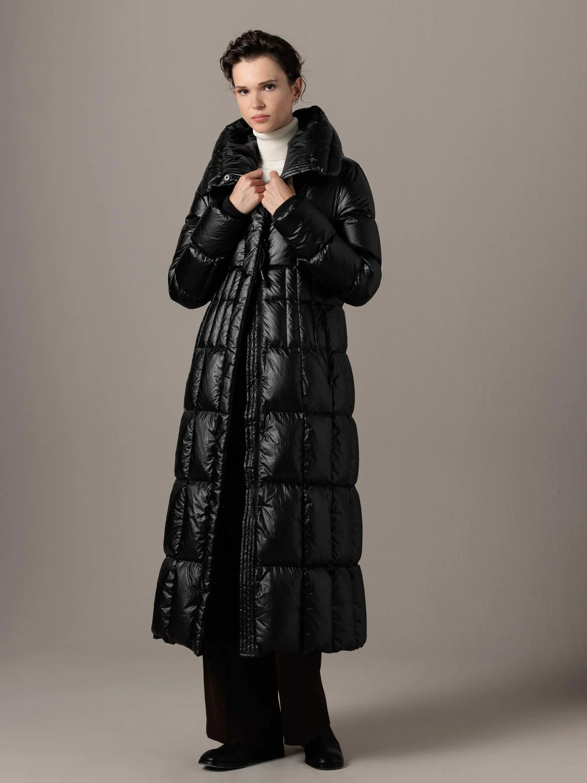 Nevina down coat - black Padded Jackets CREENSTONE