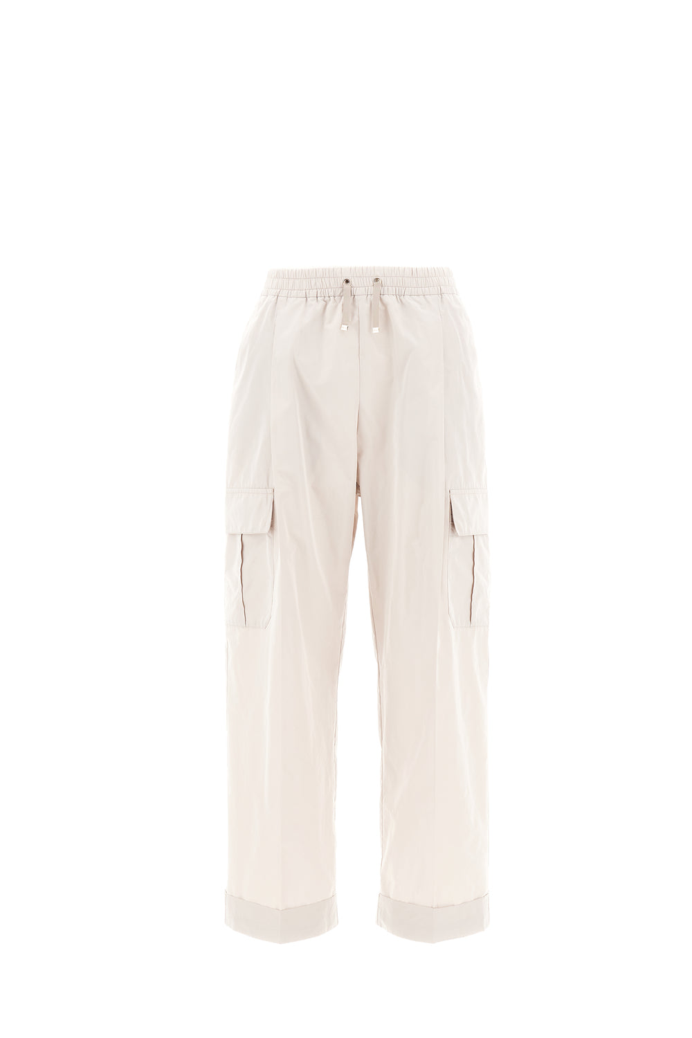 New techno taffeta cargo trouser - pearl grey Trousers HERNO