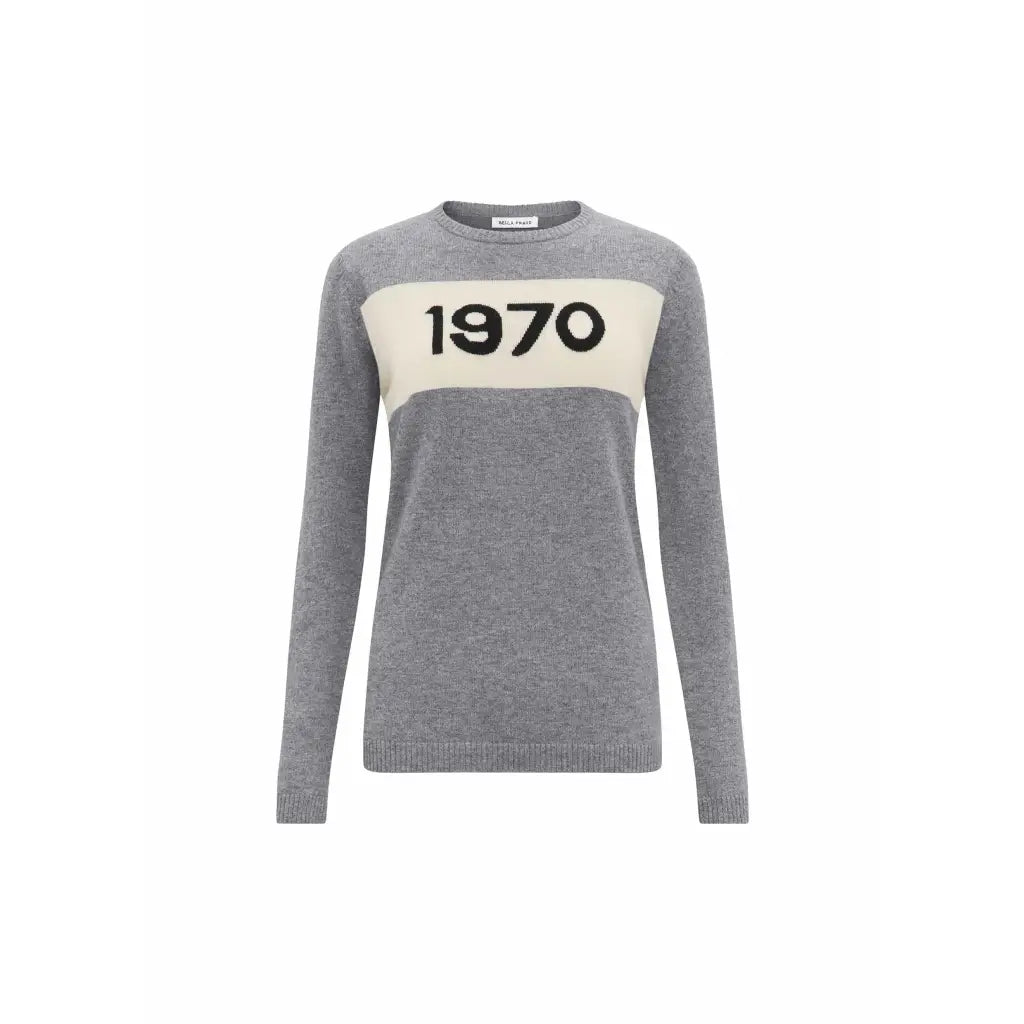 1970 Cashmere Jumper - Grey Cashmere Knits BELLA FREUD