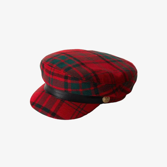 Bretton Hat - Red Tartan Hats HOLLAND COOPER
