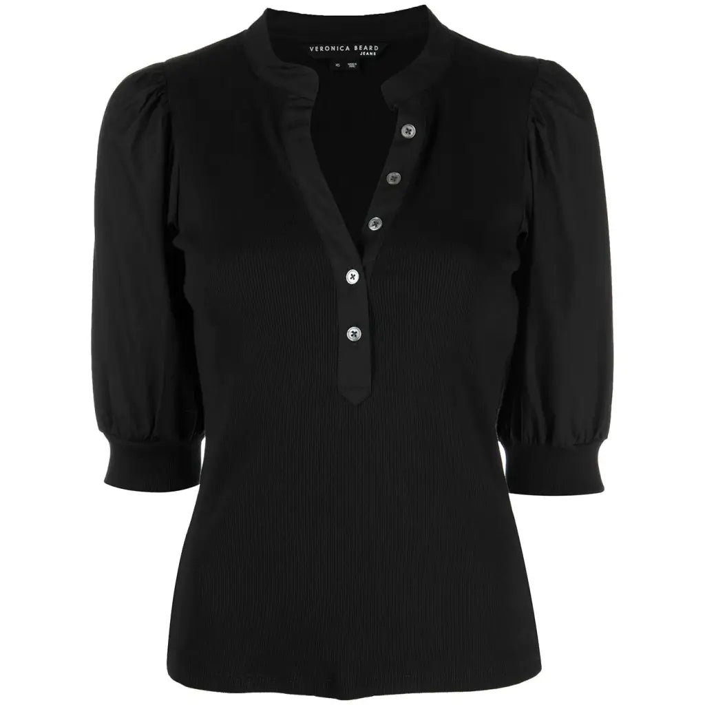 Coralee Top - Black Shirts & Blouses VERONICA BEARD