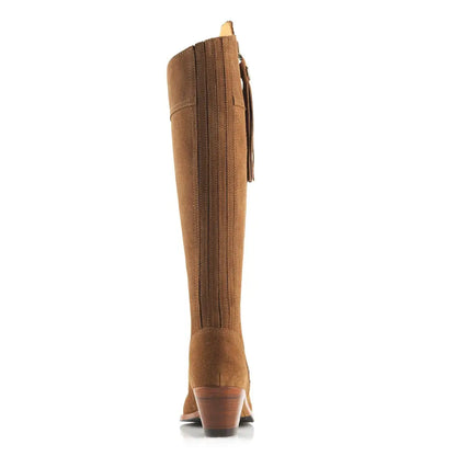 Heeled Regina - Tan Suede Tall Boots FAIRFAX & FAVOR