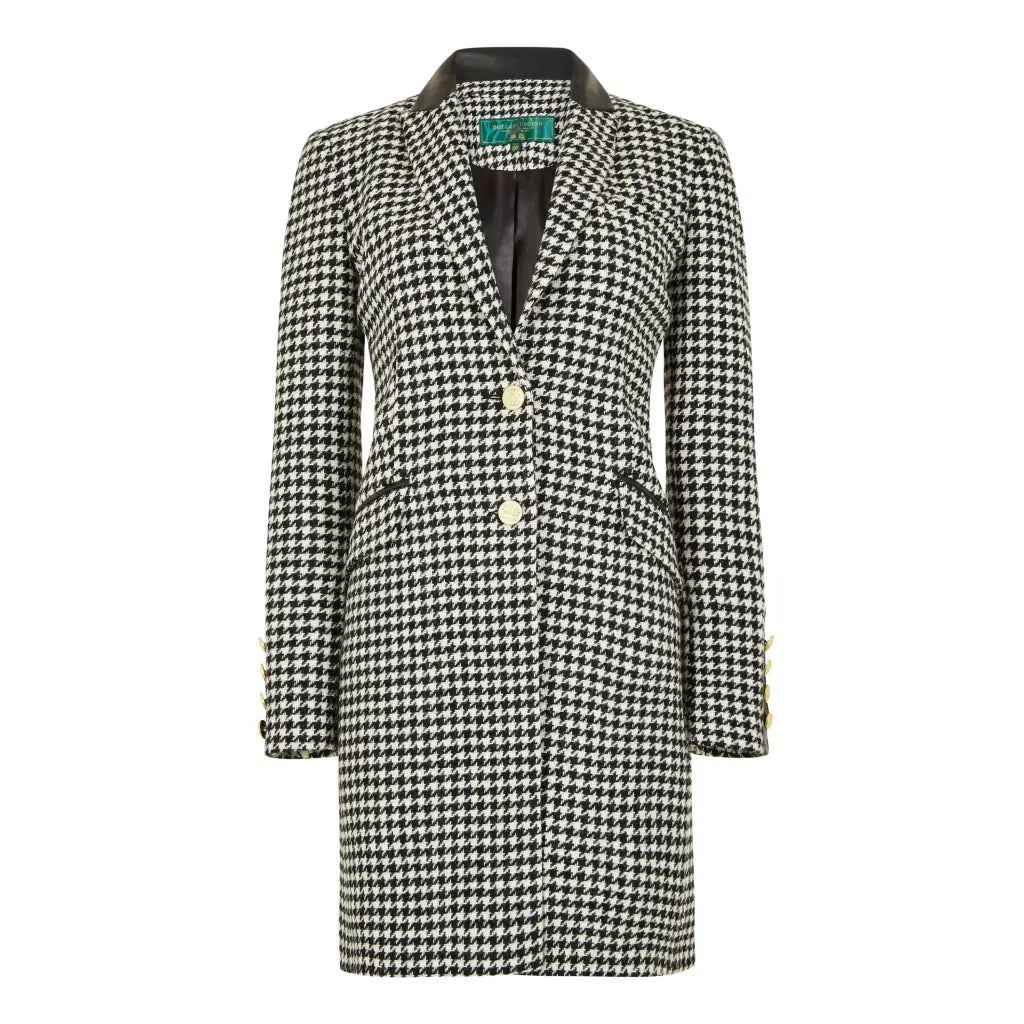 Kempton Coat - Houndstooth Tailored Coats HOLLAND COOPER