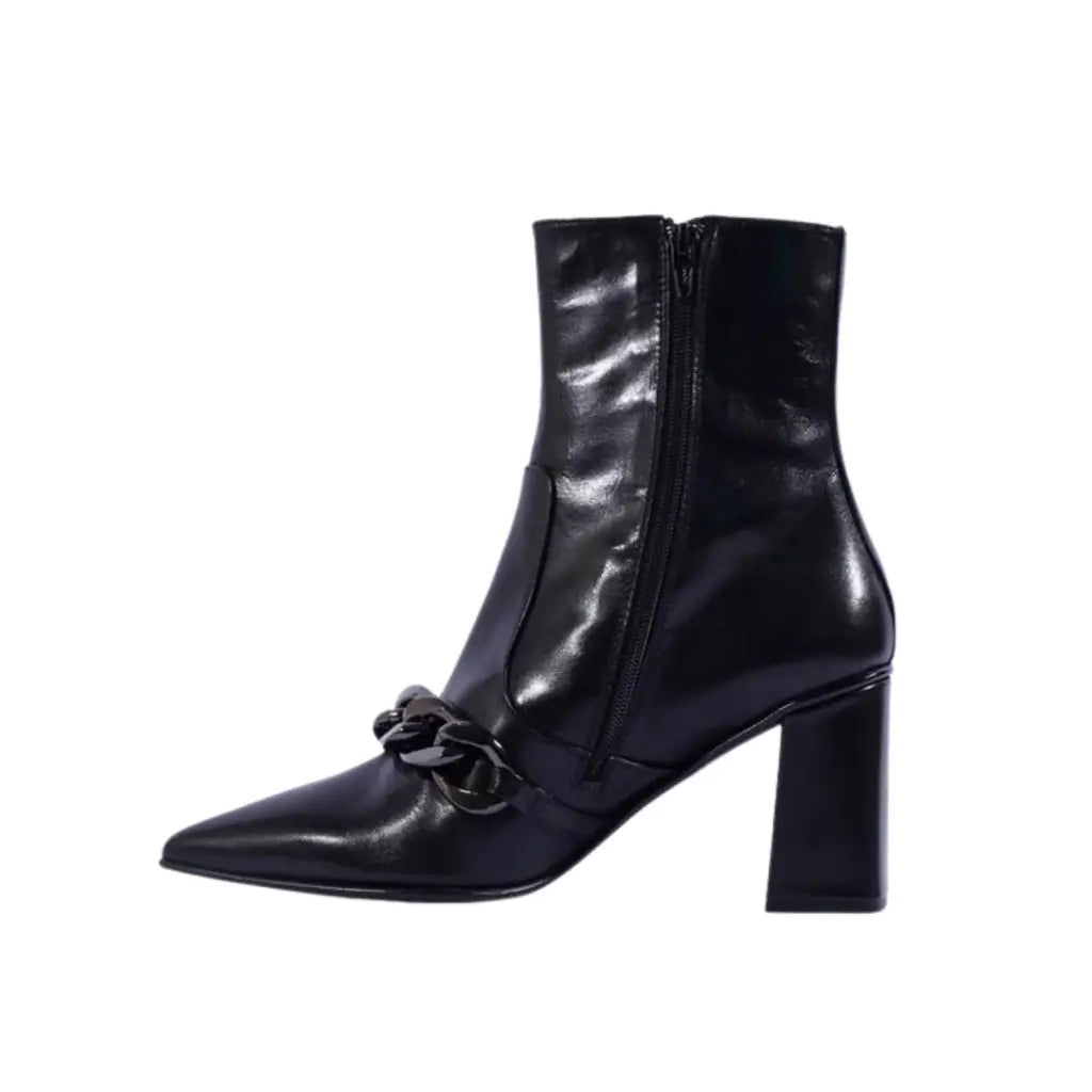 Marzia Chain - Black Short Boots MARCO MOREO
