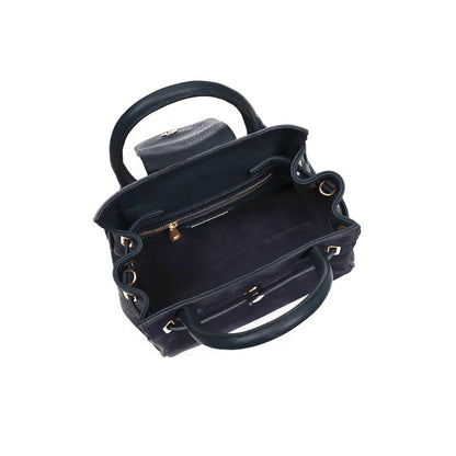 Mini Windsor Bag - Navy Suede Bags & Purses FAIRFAX & FAVOR
