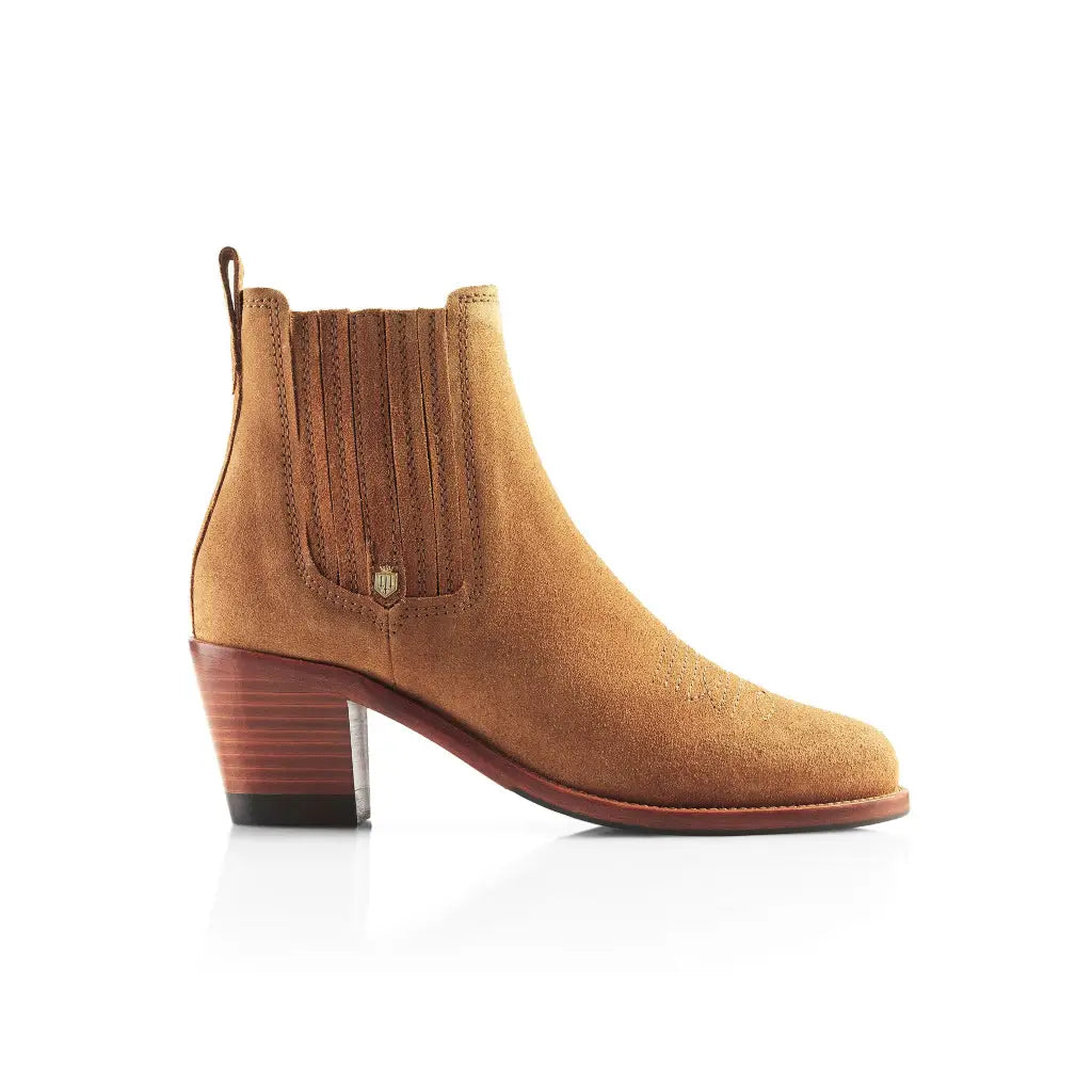 Rockingham Ankle Boot - Tan Suede Short Boots FAIRFAX &