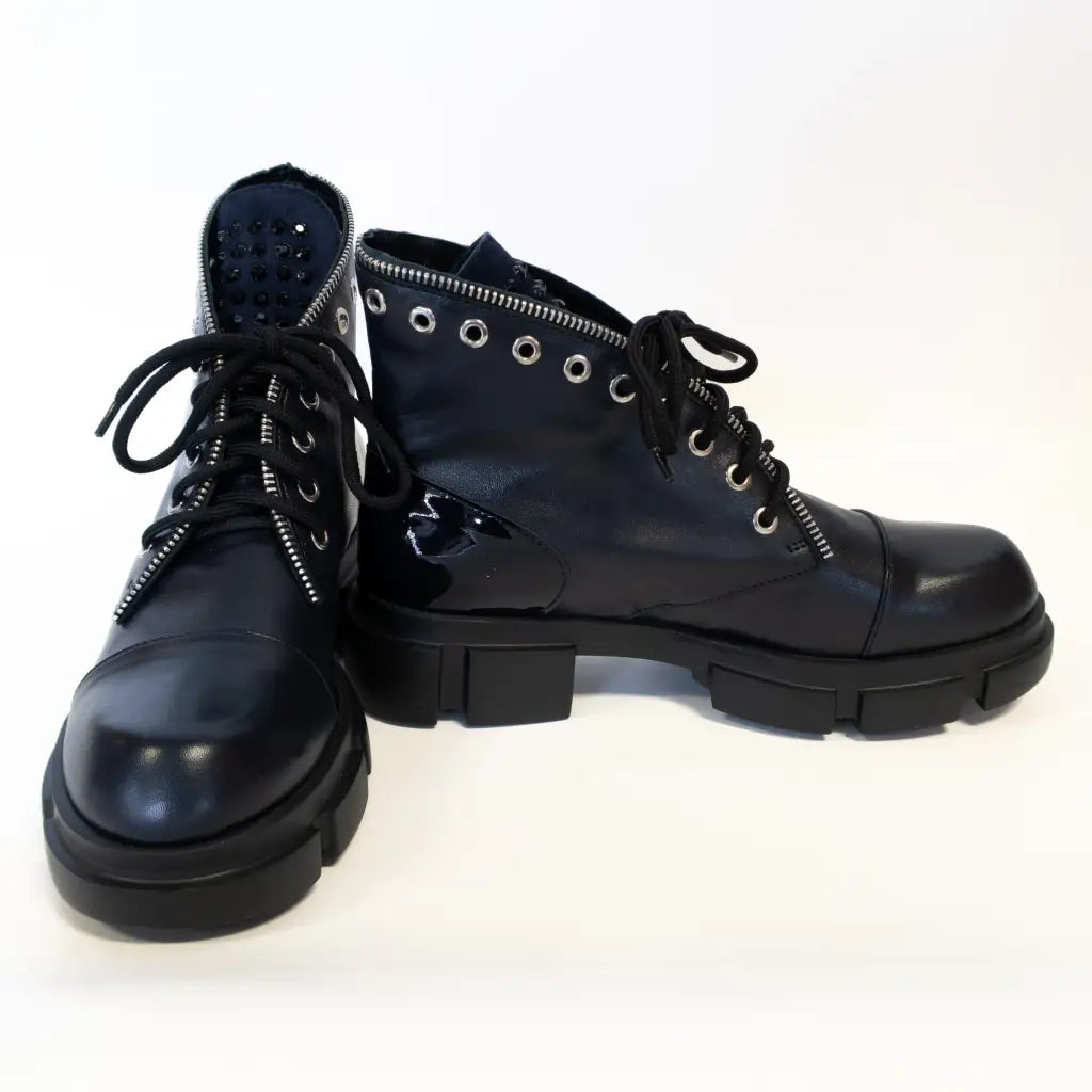 Valerie - Navy Short Boots MARCO MOREO
