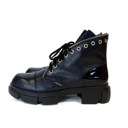 Valerie - Navy Short Boots MARCO MOREO